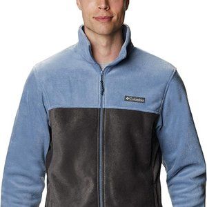 🆕Columbia Men's Steens Mountain 2.0 Full Zip Fleece Jacket, SM-Bluestone/Shark